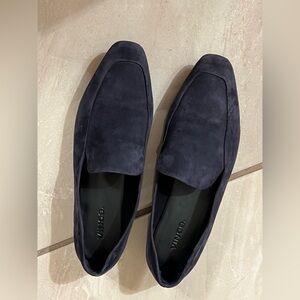 Vince Women’s Brette Coastal Blue Suede Loafers